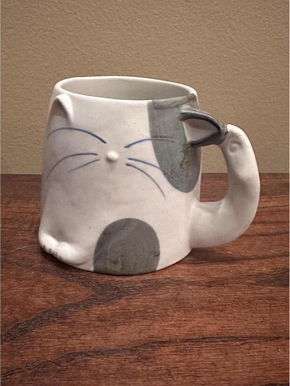 Takahashi Crazy Cat Lady Gray Cat Mug